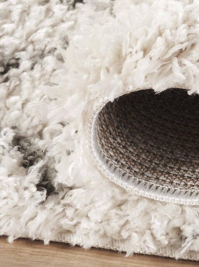 Tapis berbère tissé motif ethnic LYN4 BENYLE B Ecru - Kiabi