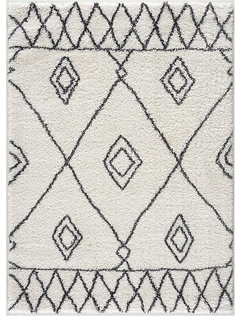 Tapis berbère tissé motif ethnic LYN4 DOUX 2