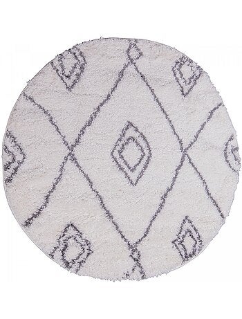 Tapis berbère tissé motif ethnic LYN4 DOUX 2