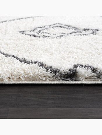 Tapis berbère tissé motif ethnic LYN4 DOUX 2