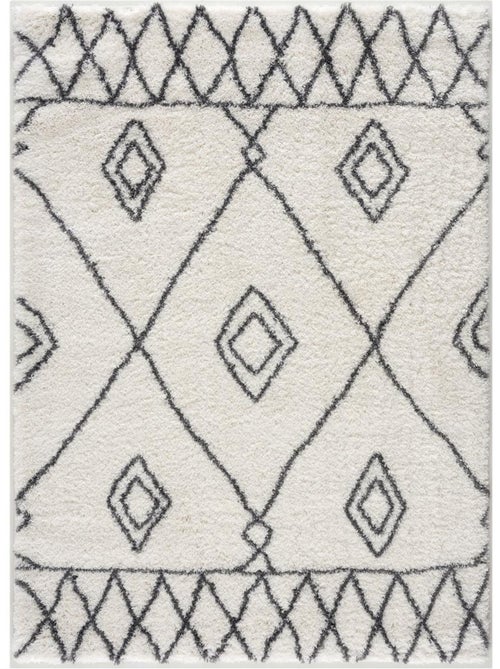 Tapis berbère tissé motif ethnic LYN4 DOUX 2 - Kiabi