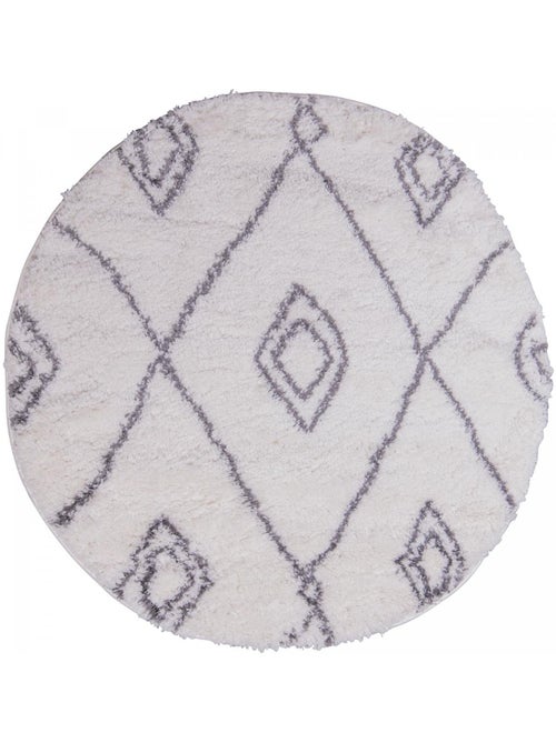 Tapis berbère tissé motif ethnic LYN4 DOUX 2 - Kiabi