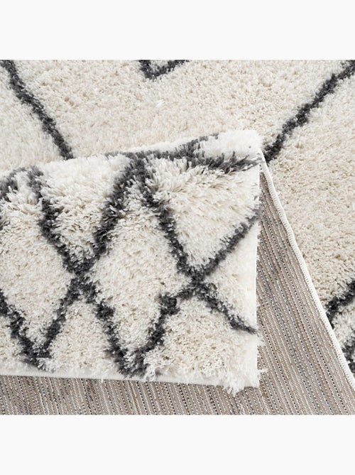 Tapis berbère tissé motif ethnic LYN4 DOUX 2 - Kiabi