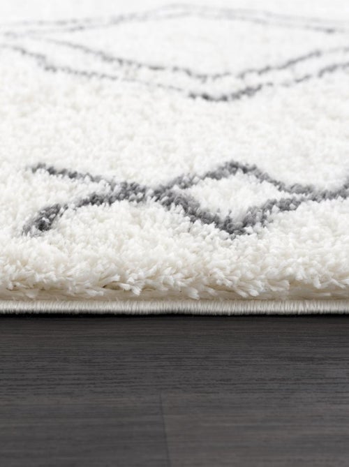 Tapis berbère tissé motif ethnic LYN4 DOUX 3 - Kiabi