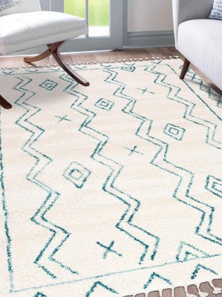 Tapis berbère tissé motif ethnic LYN5