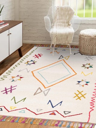 Tapis berbère tissé motif ethnic LYN5