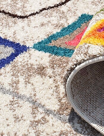 Tapis berbère tissé motif ethnic LYN5 ESSARO