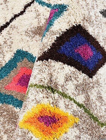 Tapis berbère tissé motif ethnic LYN5 ESSARO