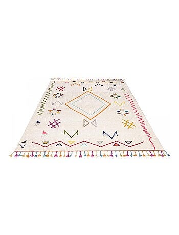 Tapis berbère tissé motif ethnic LYN5 JADIDA