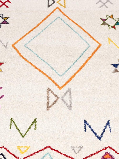 Tapis berbère tissé motif ethnic LYN5 JADIDA - Kiabi