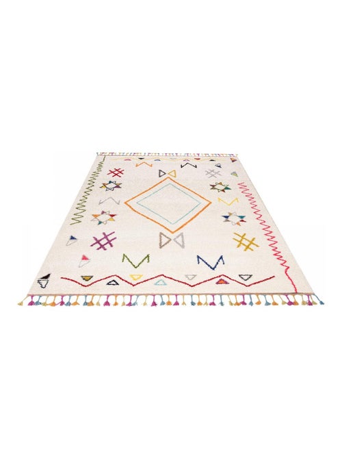Tapis berbère tissé motif ethnic LYN5 JADIDA - Kiabi