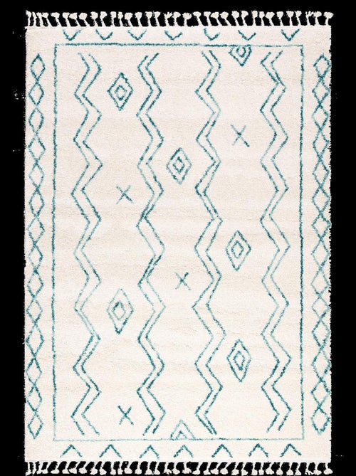 Tapis berbère tissé motif ethnic LYN5 MADIDA - Kiabi