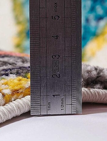 Tapis berbère tissé motif ethnic LYN5 OURIKA D