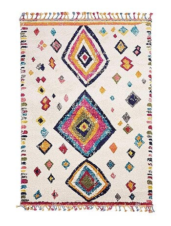 Tapis berbère tissé motif ethnic LYN5 OURIKA F