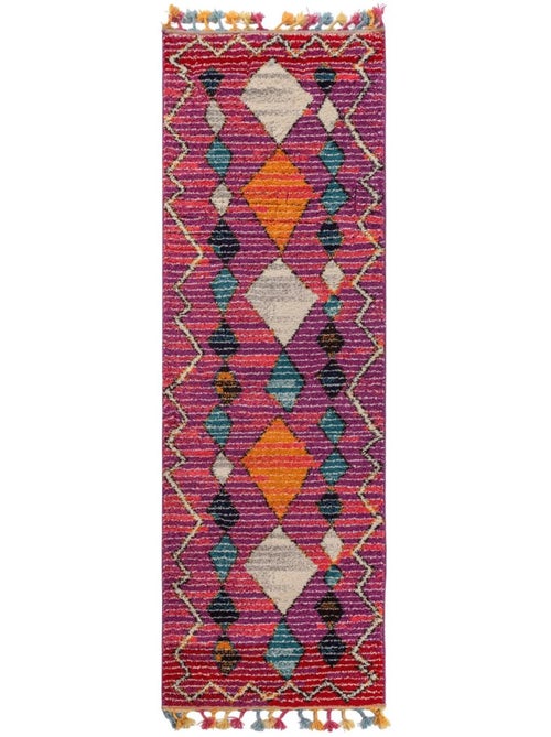 Tapis berbère tissé motif ethnic lyn5 ourika h - Kiabi