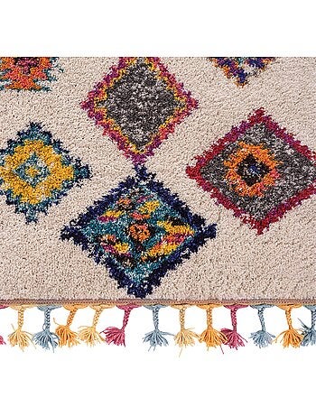 Tapis berbère tissé motif ethnic lyn5 ourika k
