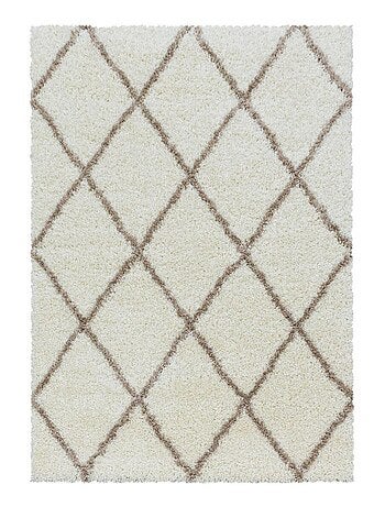Tapis berbère tissé motif losange SHAGGY A