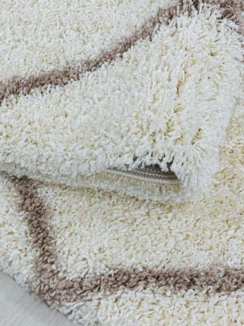 Tapis berbère tissé motif losange SHAGGY A - Kiabi