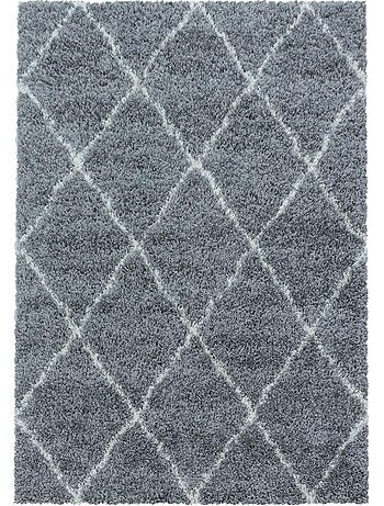 Tapis berbère tissé motif losange SHAGGY A