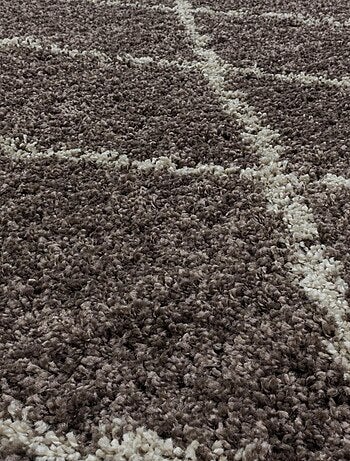 Tapis berbère tissé motif losange SHAGGY A