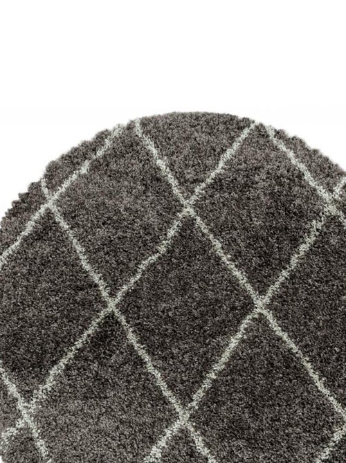 Tapis berbère tissé motif losange SHAGGY A - Kiabi