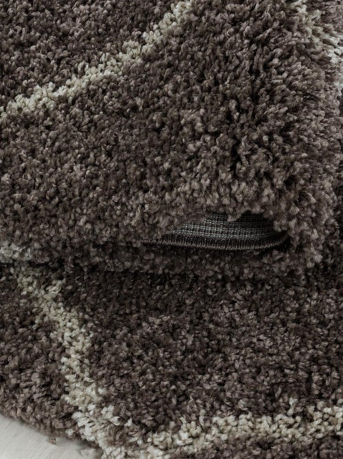 Tapis berbère tissé motif losange SHAGGY A - Kiabi