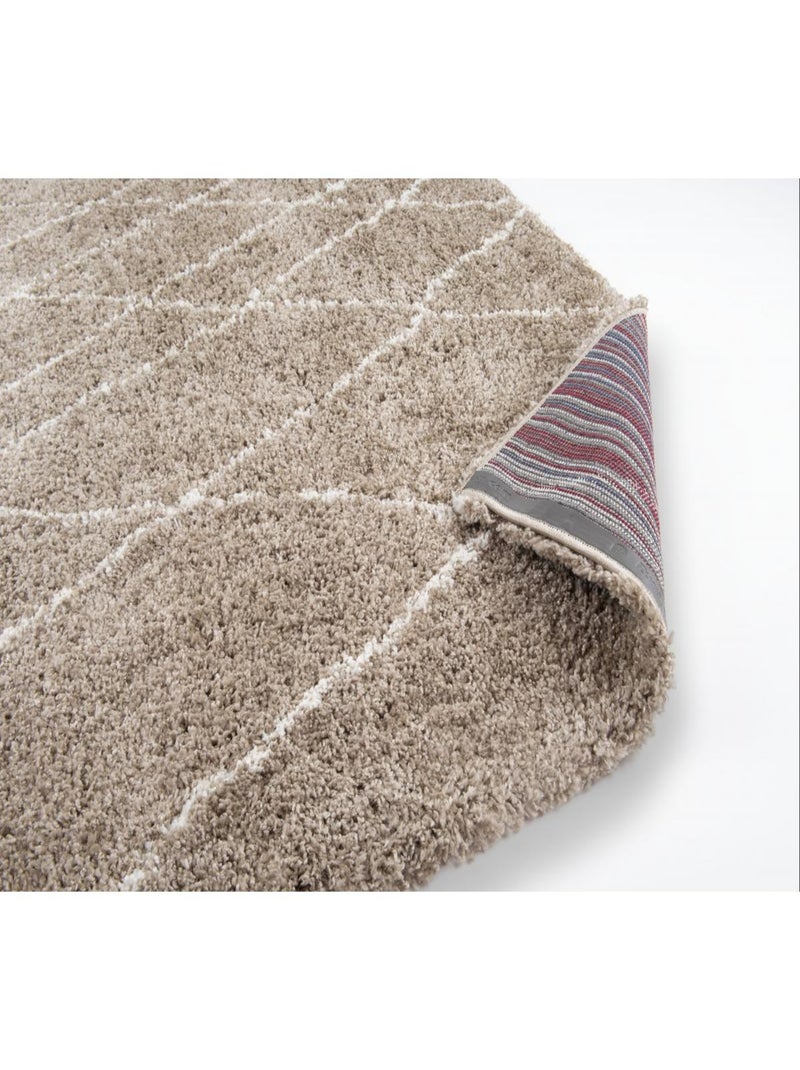 Tapis berbère tissé motif saharien BERTILE Beige - Kiabi