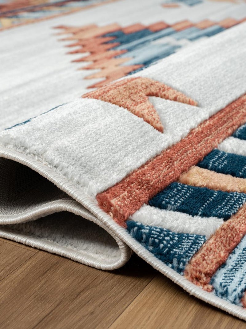 Tapis berbère tissé motifs ethno-chic SOLGA D Multicolore - Kiabi
