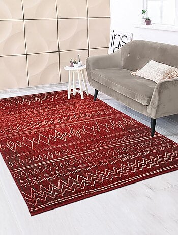 Tapis berbère tissé motifs tribaux LYN1 BERBI