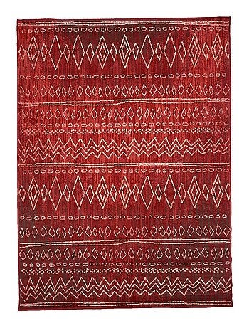 Tapis berbère tissé motifs tribaux LYN1 BERBI