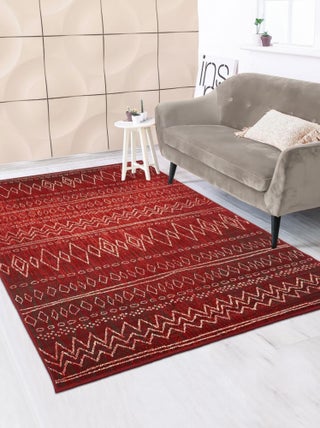 Tapis berbère tissé motifs tribaux LYN1