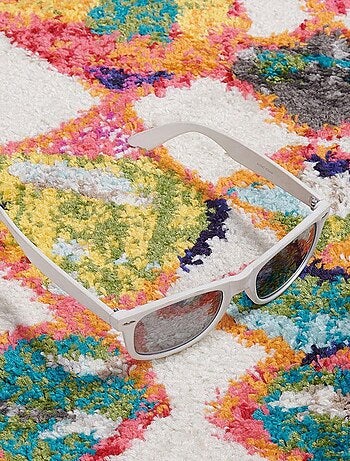 Tapis berbère tissé motifs tribaux LYN5 OURIKA A