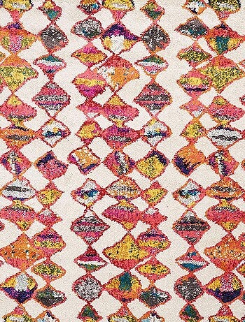 Tapis berbère tissé motifs tribaux LYN5 OURIKA A