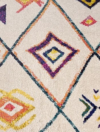 Tapis berbère tissé motifs tribaux LYN5 OURIKA C