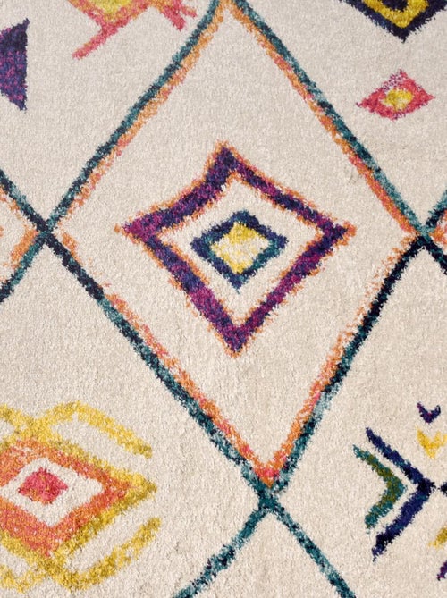Tapis berbère tissé motifs tribaux LYN5 OURIKA C - Kiabi