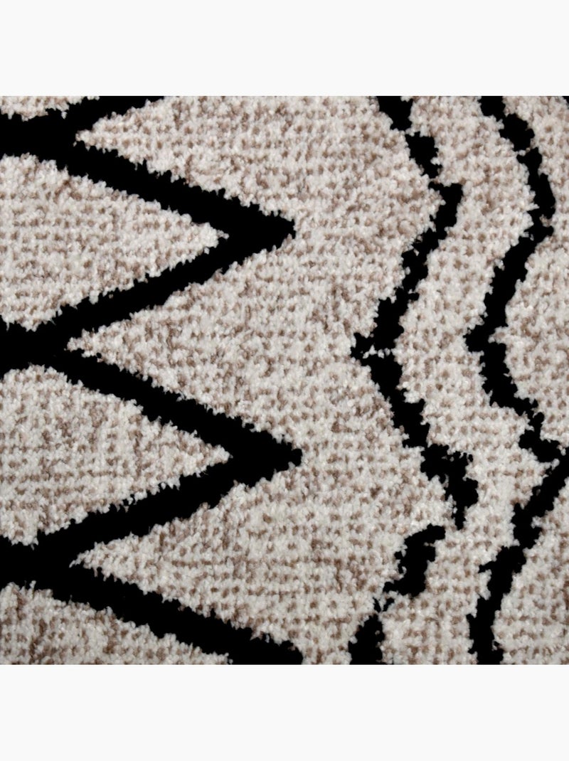 Tapis berbère tissé motifs tribaux LYN8 MABAL Beige - Kiabi