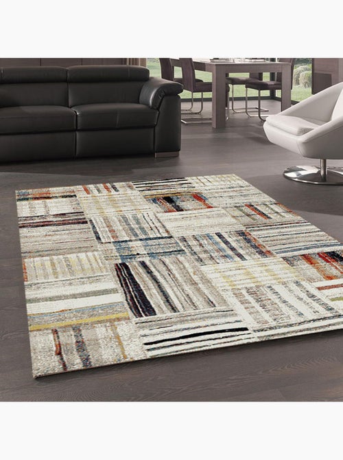 Tapis berbère tissé motifs tribaux LYN8 MARO - Kiabi
