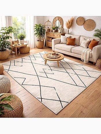 Tapis berbère tissé motifs tribaux NALADON