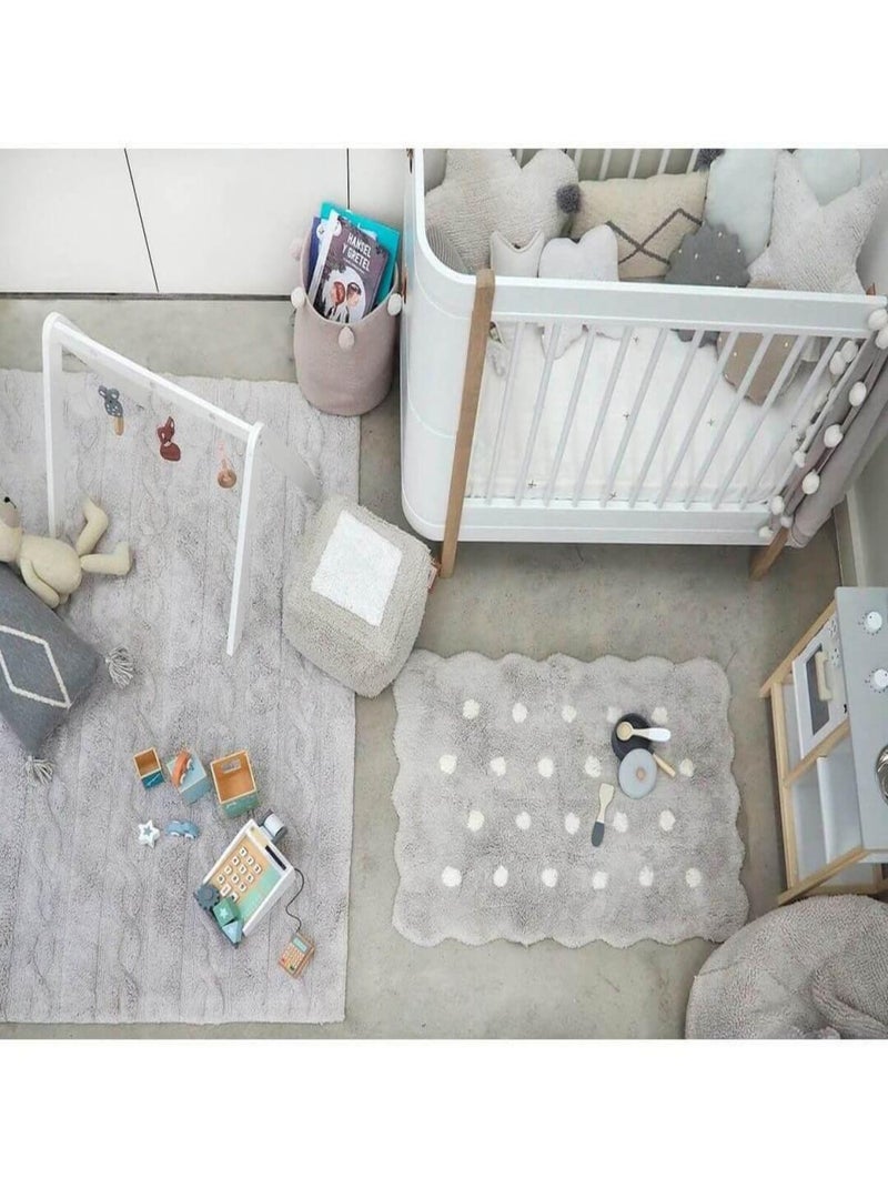 Tapis biscuit pour enfant mini Galleta Lorena Canals Gris - Kiabi