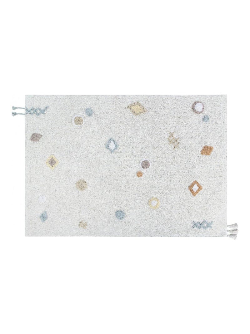 Tapis blanc lavable en machine pour chambre enfant Kim Lorena Canals Blanc - Kiabi