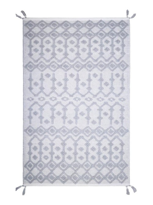 Tapis Blonder Grey en coton - Kiabi