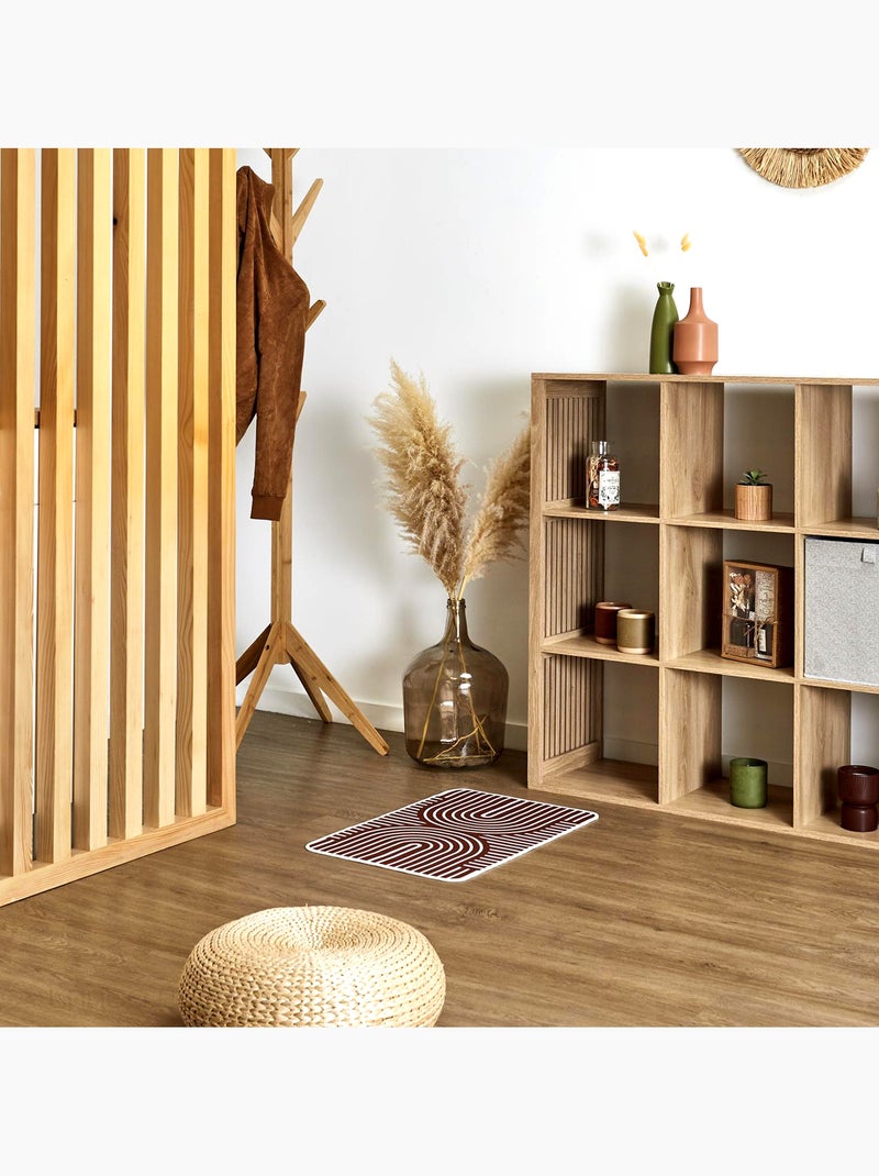 Tapis caoutchouc antidérapant MODERN Marron - Kiabi