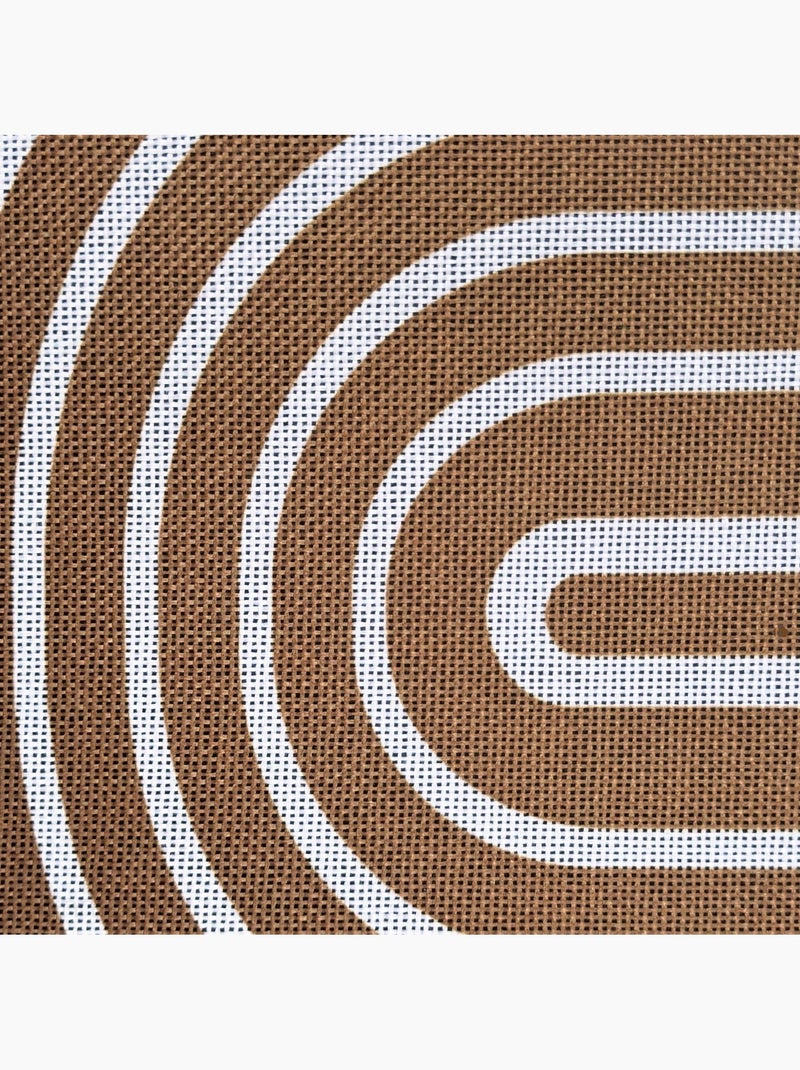 Tapis caoutchouc antidérapant MODERN Marron - Kiabi