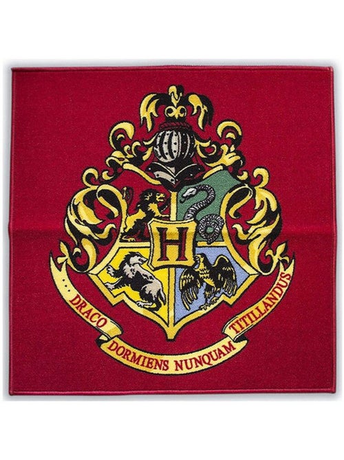 Tapis Carré Harry Potter Logo Poudlard - 80 x 80 cm - Kiabi