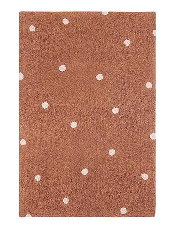 Tapis chambre d'enfant lavable en machine coton Mini Dot