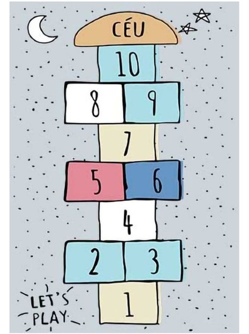 Tapis chambre enfant 80x150 cm Polyester Marelle Argenté - Kiabi Tapis chambre enfant 80x150 cm Polyester Marelle Argenté - Kiabi