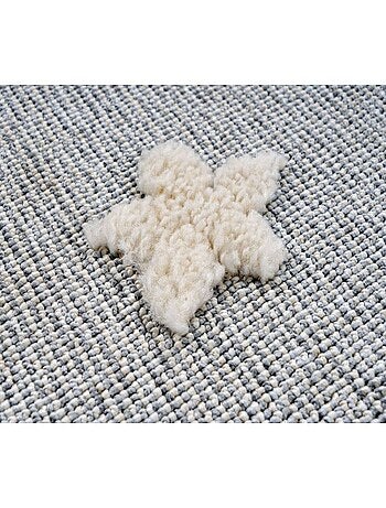 Tapis chambre enfant avec franges relief Xero