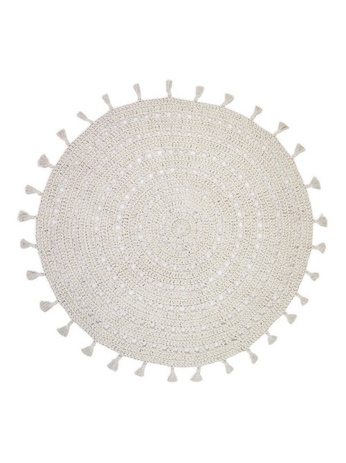 Tapis chambre enfant coton crochet Nila - Kiabi