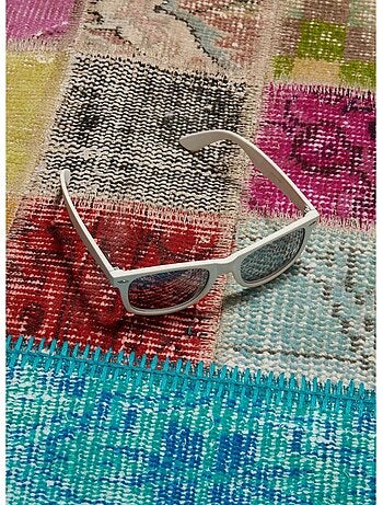 Tapis Chambre fait à la main en laine motif géométrique