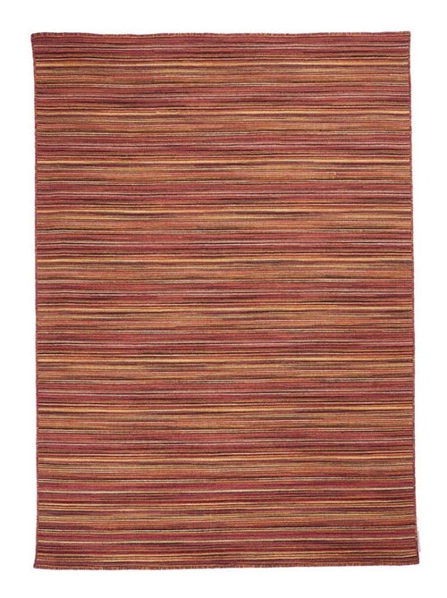 Tapis Chambre fait à la main en laine motif géométrique - Kiabi